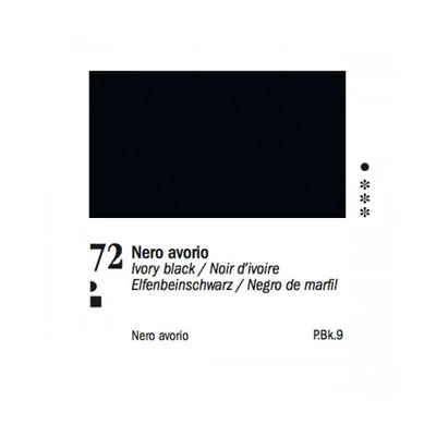 Ferrario Van Dyck Culori ulei, 60 ml - 72, ivory black