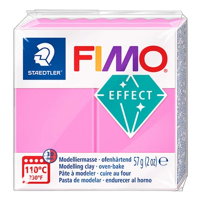 FIMO Neon Effect plastilină care se întărește la coacere 57 g - roz neon (8010-201)