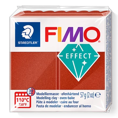 FIMO Effect plastilină care se întărește la coacere , 57 g - cupru rosu metalic (8020-27)