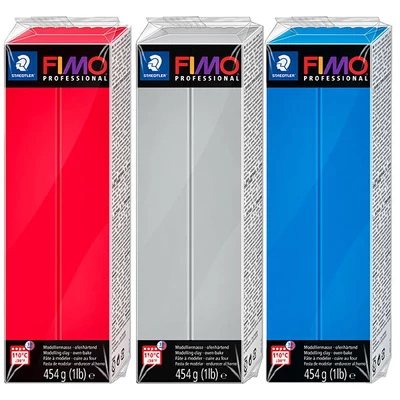 FIMO Professional Plastilină care se întărește la coacere , 454 g - in diverse culori