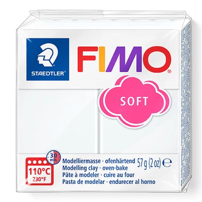 Plastilină FIMO SOFT care se întărește la coacere , 57 g - alb (8020-0)