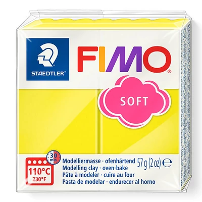 Plastilină FIMO SOFT care se întărește la coacere , 57 g - lamaie (8020-10)