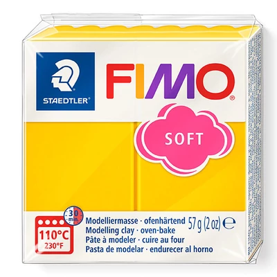 Plastilină FIMO SOFT care se întărește la coacere , 57 g - galben insorit (8020-16)
