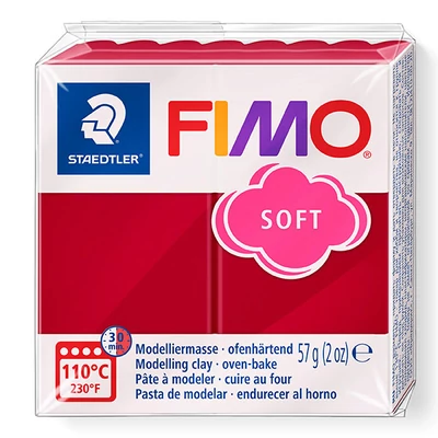 Plastilină FIMO SOFT care se întărește la coacere , 57 g - rosu cires (8020-26)