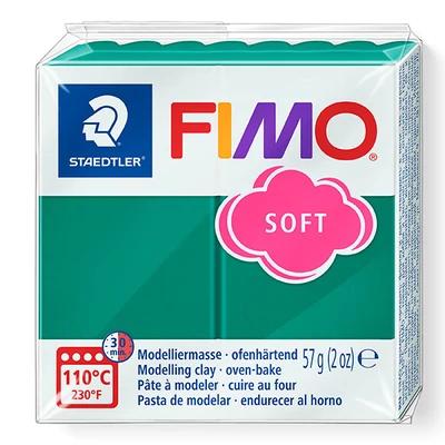 Plastilină FIMO SOFT care se întărește la coacere , 57 g - smarald (8020-56)