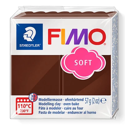 Plastilină FIMO SOFT care se întărește la coacere , 57 g - ciocolată (8020-75)