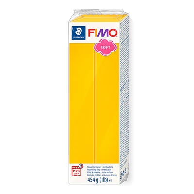 Plastilină FIMO SOFT care se întărește la coacere , 454 g - galben soare 8021-16