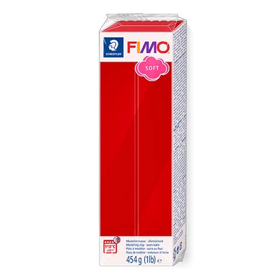 Plastilină FIMO SOFT care se întărește la coacere , 454 g - Craciun rosu 8021-2