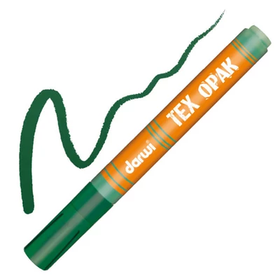 Darwi Tex Opac marker textil pentru material închis la culoare - verde închis