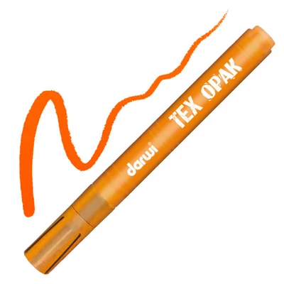 Darwi Tex Opac marker textil pentru material închis la culoare - portocaliu