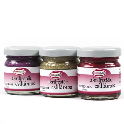 Vopsea acrilică Hobby Artist , 40 ml - sclipici, in diverse culori