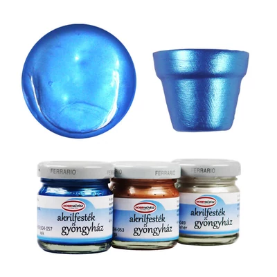Vopsea acrilică Hobby Artist , 40 ml - sidef, 57, albastru