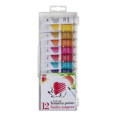 Set tempera arici, 12x12 ml