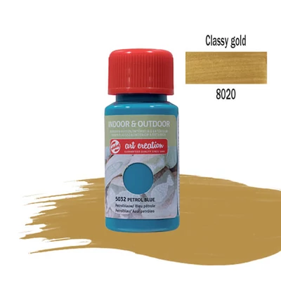 Art Creation Indoor&Outdoor culori acrilice , 50 ml - 8020 Classy gold