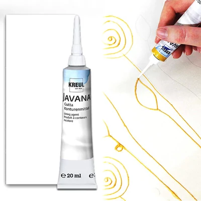 Contur mătase Javana, gutta , 20 ml - incolor