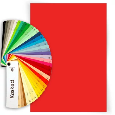 Hârtie colorată xerox  Kaskad , A/4, 80 g, 10 db - 28, roșu coral, Robin red