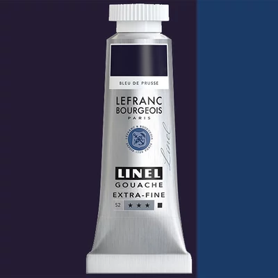 L&B Linel extra fine vopsea gouache, 14 ml - 046, prussian blue
