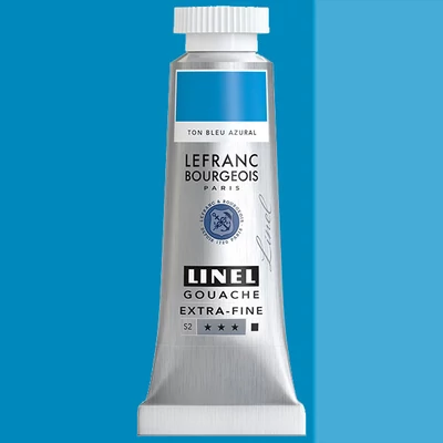 L&B Linel extra fine vopsea gouache, 14 ml - 047, azure blue hue