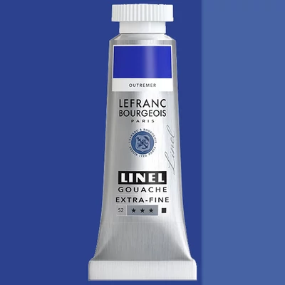 L&B Linel extra fine vopsea gouache, 14 ml - 054, ultramarine