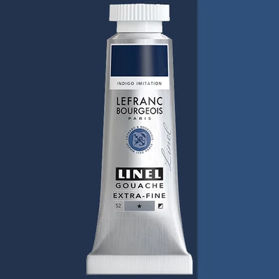L&B Linel extra fine vopsea gouache, 14 ml - 084, indigo imitation