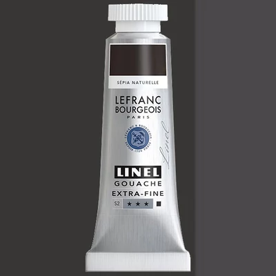 L&B Linel extra fine vopsea gouache, 14 ml - 121, raw sepia
