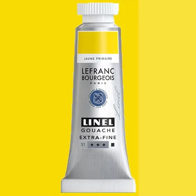 L&B Linel extra fine vopsea gouache, 14 ml - 153, primary yellow