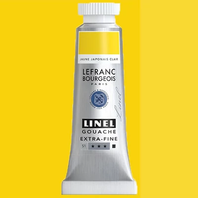L&B Linel extra fine vopsea gouache, 14 ml - 183, japanese yellow light