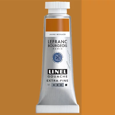 L&B Linel extra fine vopsea gouache, 14 ml - 188, monaco yellow