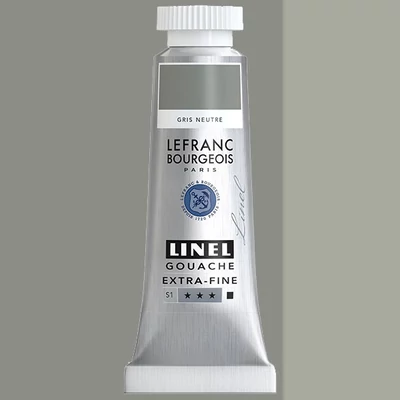 L&B Linel extra fine vopsea gouache, 14 ml - 258, neutral grey