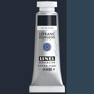 L&B Linel extra fine vopsea gouache, 14 ml - 261, payne's gray