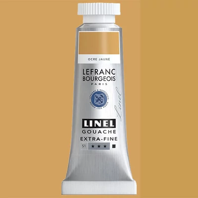 L&B Linel extra fine vopsea gouache, 14 ml - 302, yellow ochre