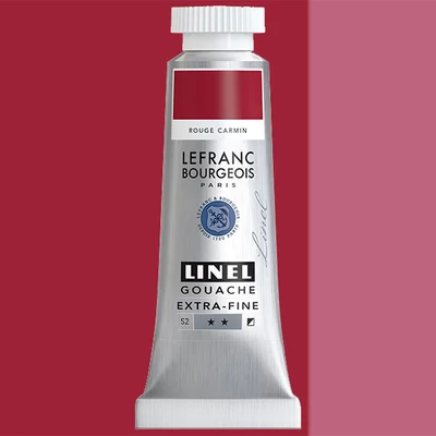 L&B Linel extra fine vopsea gouache, 14 ml - 366, carmine red