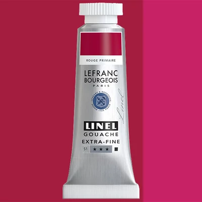 L&B Linel extra fine vopsea gouache, 14 ml - 437, primary red