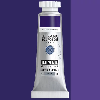 L&B Linel extra fine vopsea gouache, 14 ml - 473, dioxazine violet