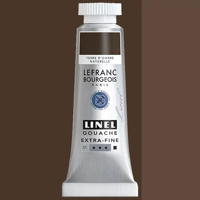 L&B Linel extra fine vopsea gouache, 14 ml - 478, raw umber
