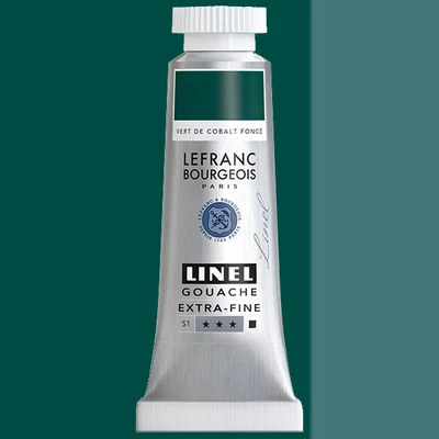 L&B Linel extra fine vopsea gouache, 14 ml - 522, cobalt green deep