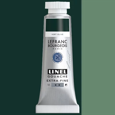 L&B Linel extra fine vopsea gouache, 14 ml - 541, olive green