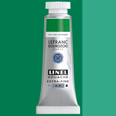 L&B Linel extra fine vopsea gouache, 14 ml - 551, veronese green hue