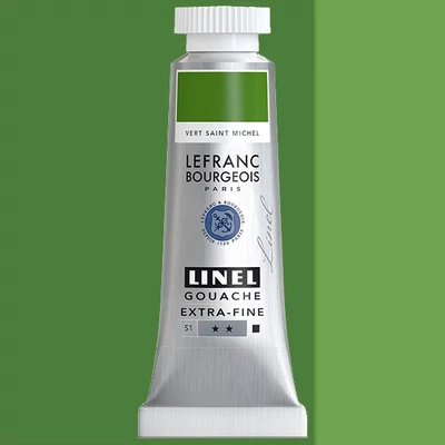 L&B Linel extra fine vopsea gouache, 14 ml - 580, saint michael green