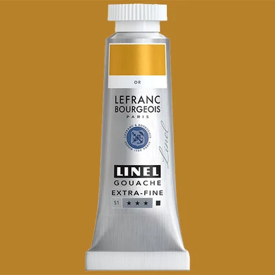 L&B Linel extra fine vopsea gouache, 14 ml - 700, gold