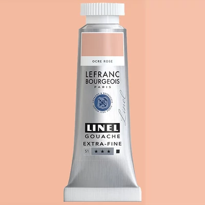 L&B Linel extra fine vopsea gouache, 14 ml - 817, pink ochre