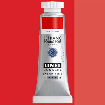 L&B Linel extra fine vopsea gouache, 14 ml - 845, persian red light