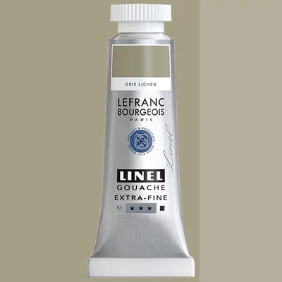 L&B Linel extra fine vopsea gouache, 14 ml - 846, lichen grey