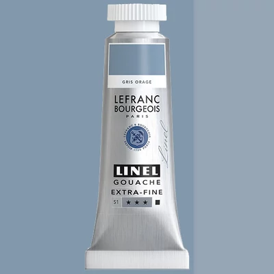 L&B Linel extra fine vopsea gouache, 14 ml - 847, storm grey