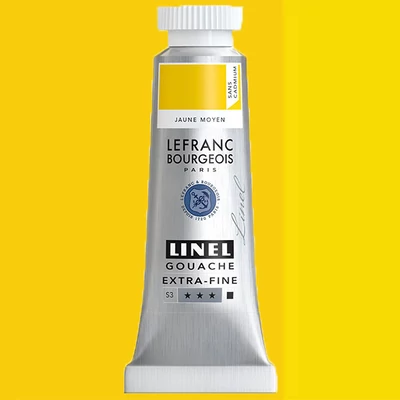 L&B Linel extra fine vopsea gouache, 14 ml - 899, cadmium-free medium yellow