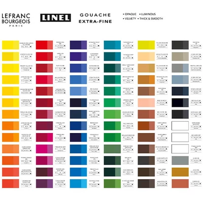 L&amp;B Linel extra fine vopsea gouache, 14 ml - culori diverse