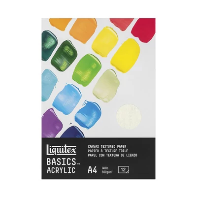Bloc pentru pictură acrilică Liquitex, 300 g, 12 coli - A4