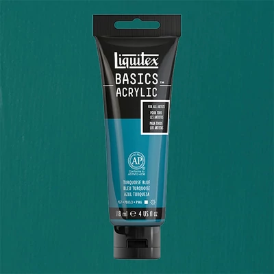 Liquitex Basics vopsea acrilică, 118 ml - 046, turquoise blue