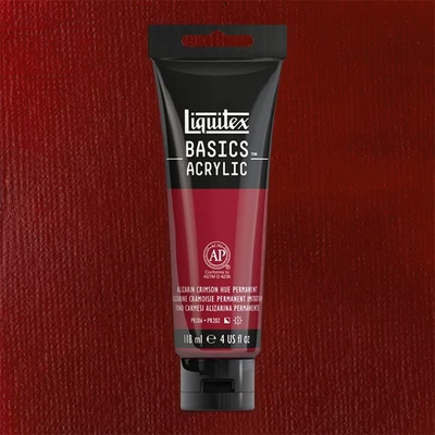 Liquitex Basics vopsea acrilică, 118 ml - 116, alizarin crimson hue permanent
