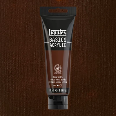 Liquitex Basics vopsea acrilică, 118 ml - 128, burnt umber